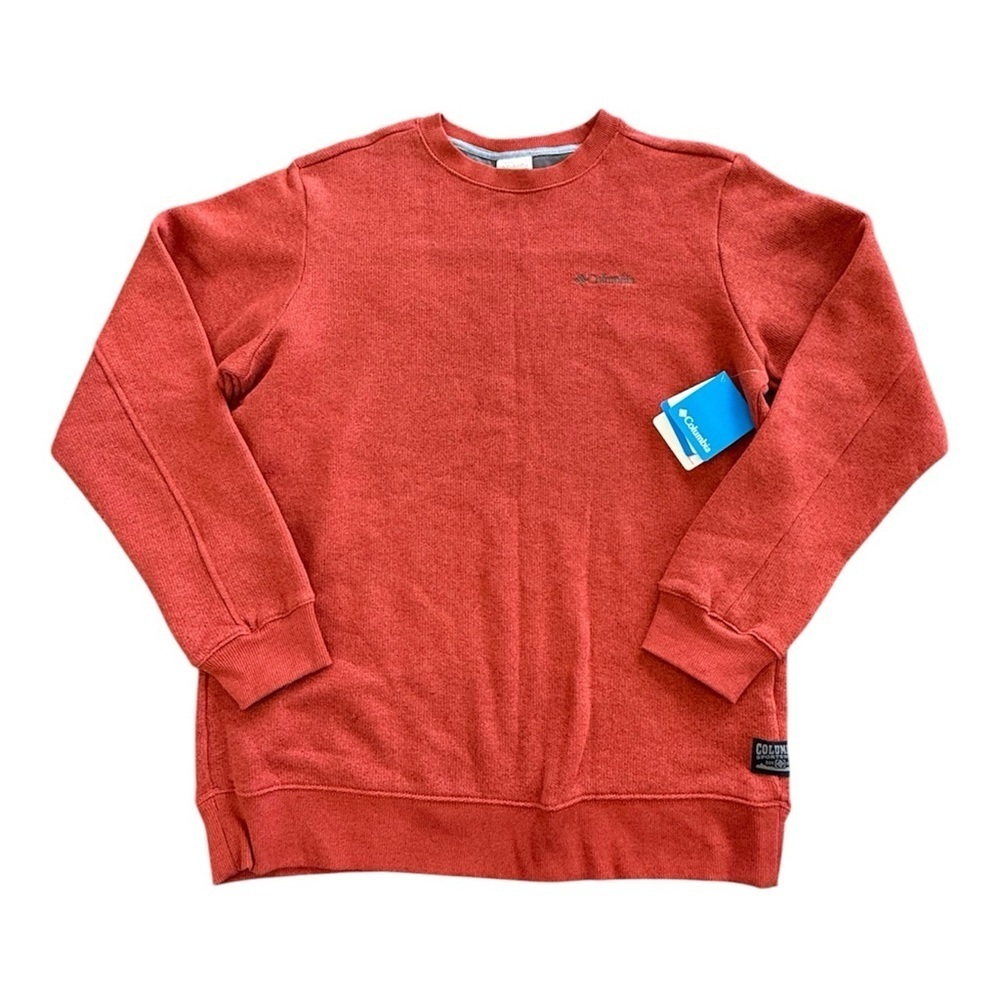 NWT Columbia Fleece Lined Knit Sweater Crewneck Pullover Size L